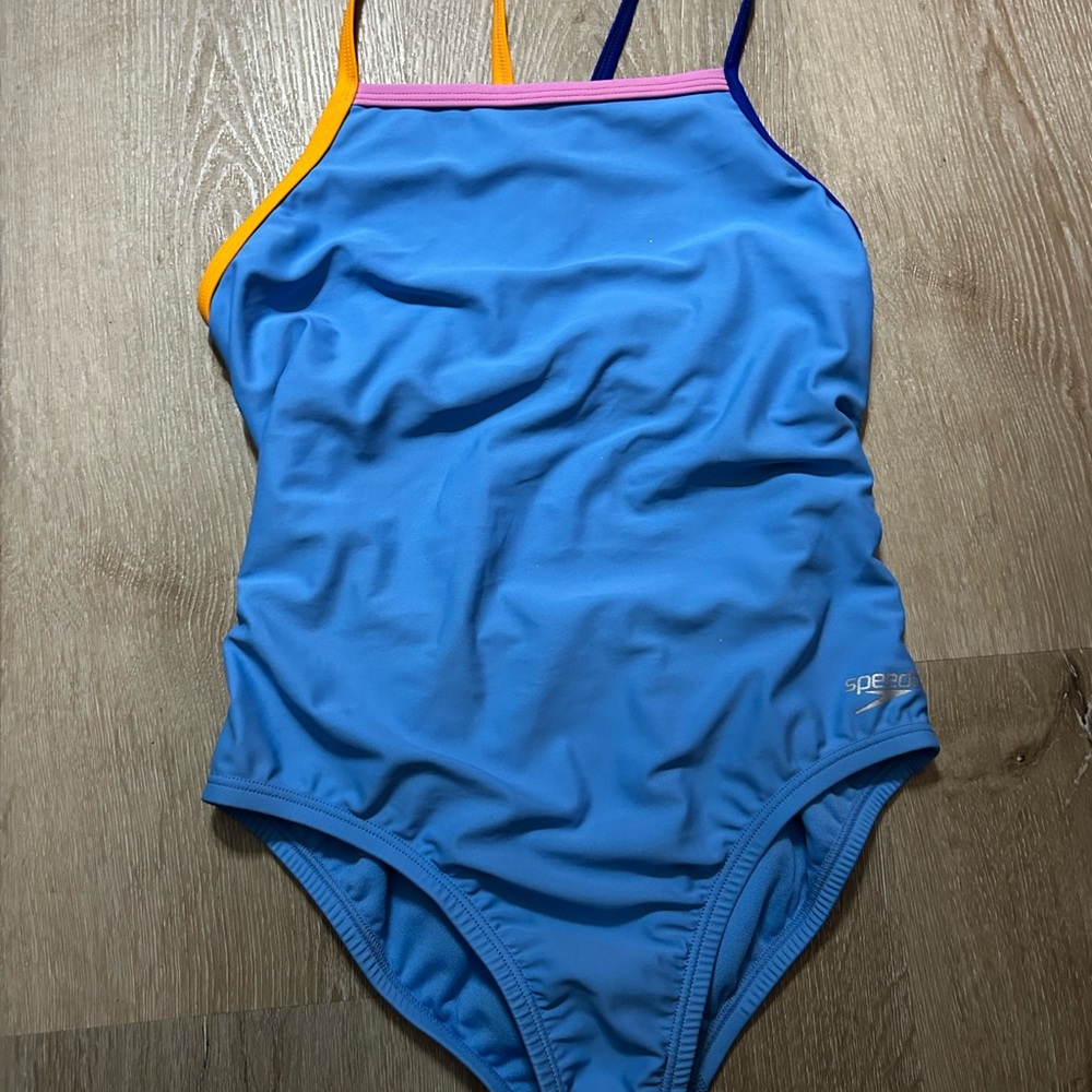 Speedo Kids' Vibrant Blue One-Piece Swimsuit